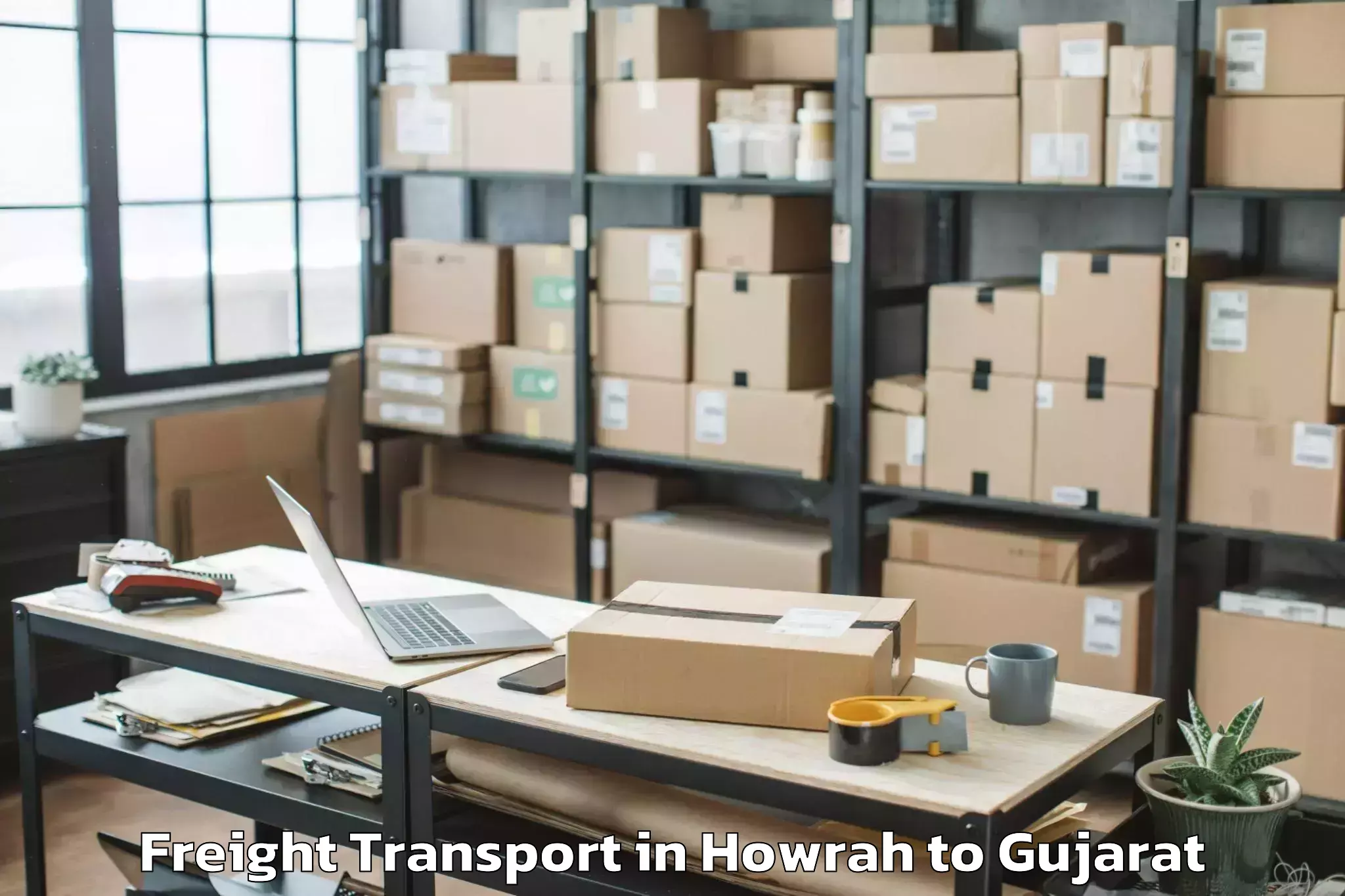 Reliable Howrah to Dholera Freight Transport